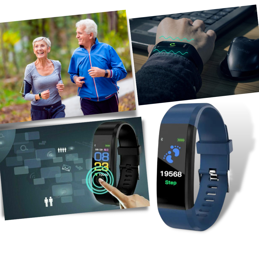 Smartwatch Senior con Monitoraggio Cardiaco e Pressione