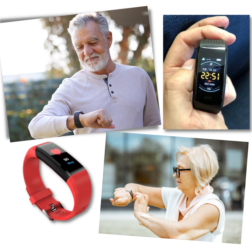 Smartwatch Senior con Monitoraggio Cardiaco e Pressione
