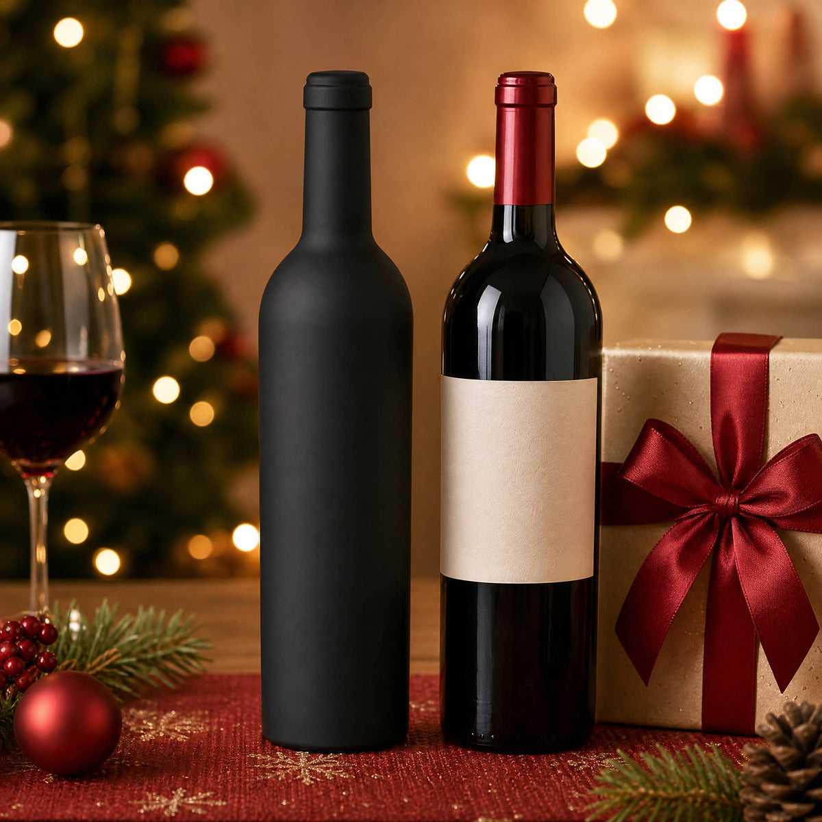 Wine Accessories Gift Set in Bottle-Shaped Case — 3 or 5 Piece 5