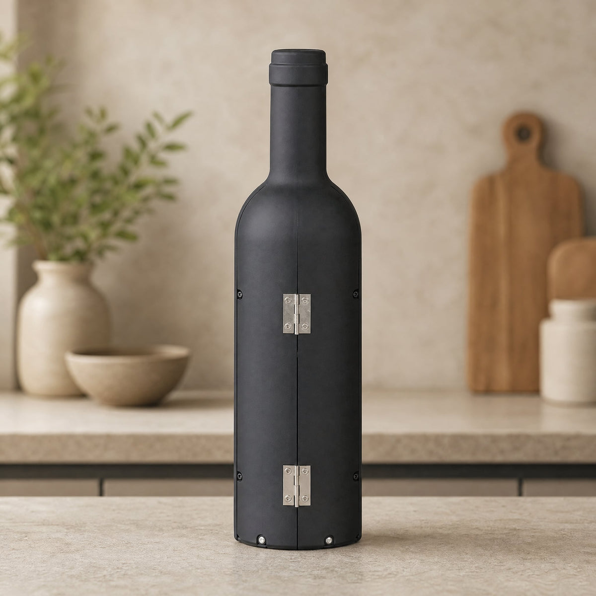 Wine Accessories Gift Set in Bottle-Shaped Case — 3 or 5 Piece 9