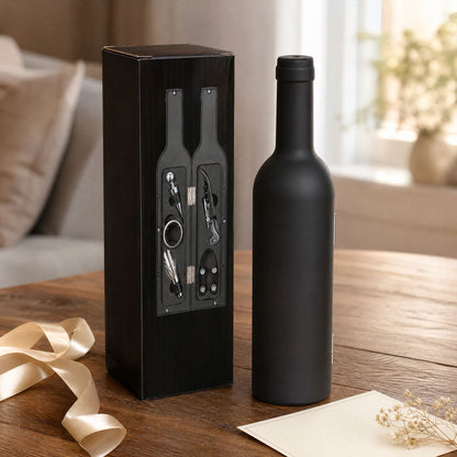 Wine Accessories Gift Set in Bottle Case — 3 or 5 Piece 5