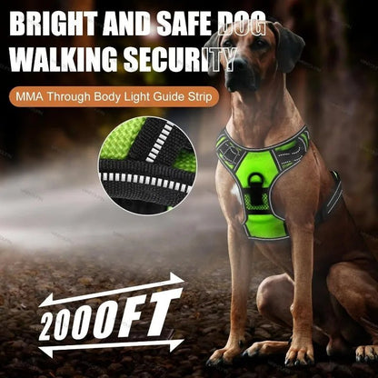 Rechargeable LED Dog Harness — Night Safety & No-Pull Fit 4