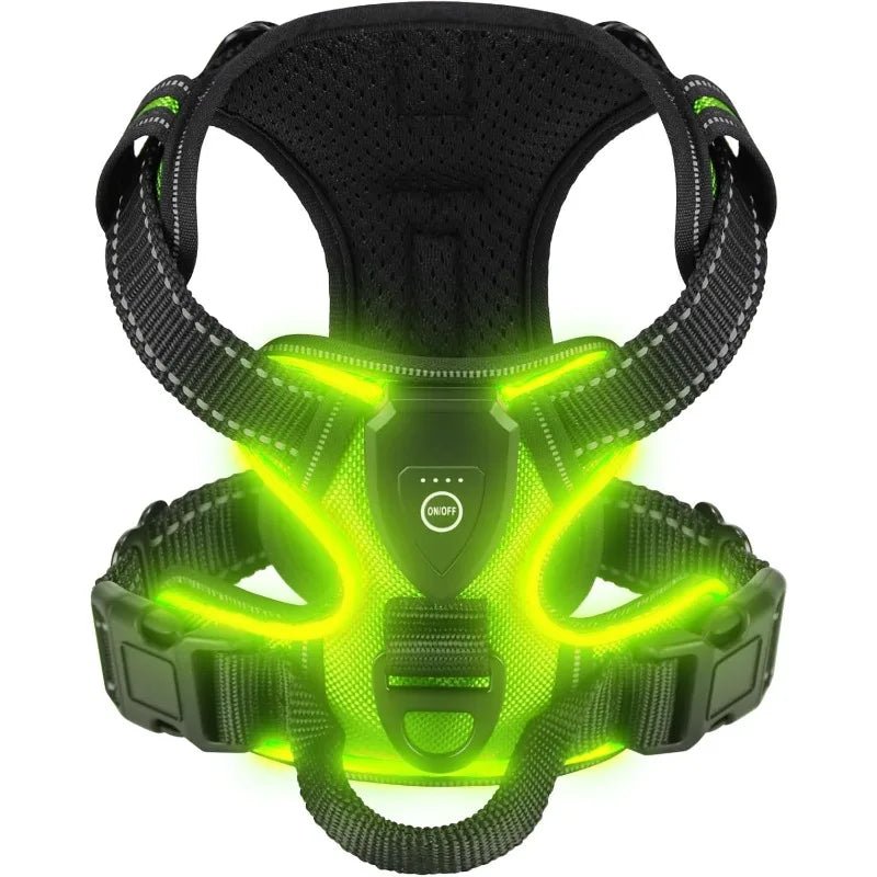 Rechargeable LED Dog Harness — Night Safety & No-Pull Fit 2