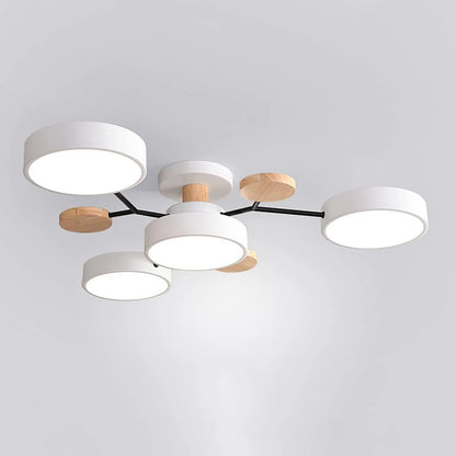 Modern Halo LED Semi-Flush Ceiling Light — 4 to 7 Lights 14