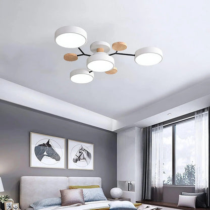 Modern Halo LED Semi-Flush Ceiling Light — 4 to 7 Lights 15