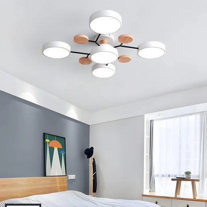 Modern Halo LED Semi-Flush Ceiling Light — 4 to 7 Lights 16