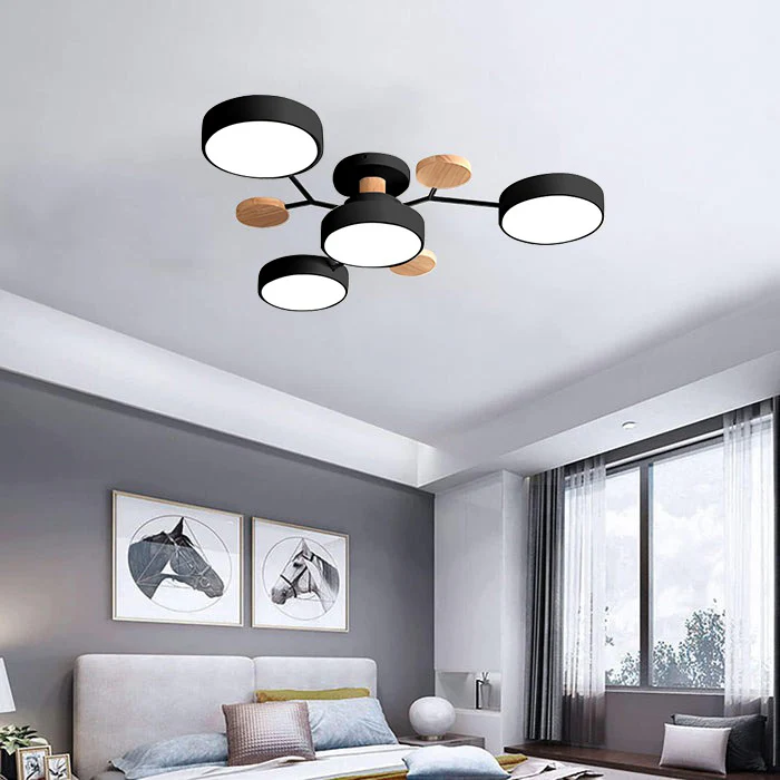Modern Halo LED Semi-Flush Ceiling Light — 4 to 7 Lights 21