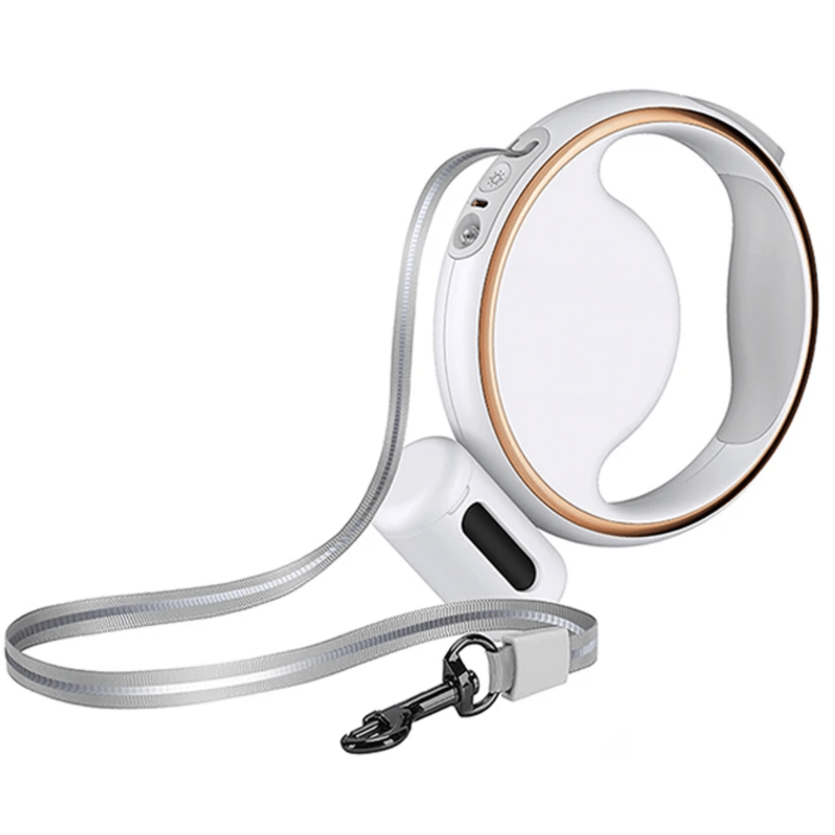 SmartLead Retractable Dog Leash with LED Light & Bag Holder 4