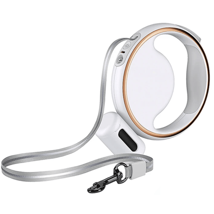 SmartLead Retractable Dog Leash with LED Light & Bag Holder 4