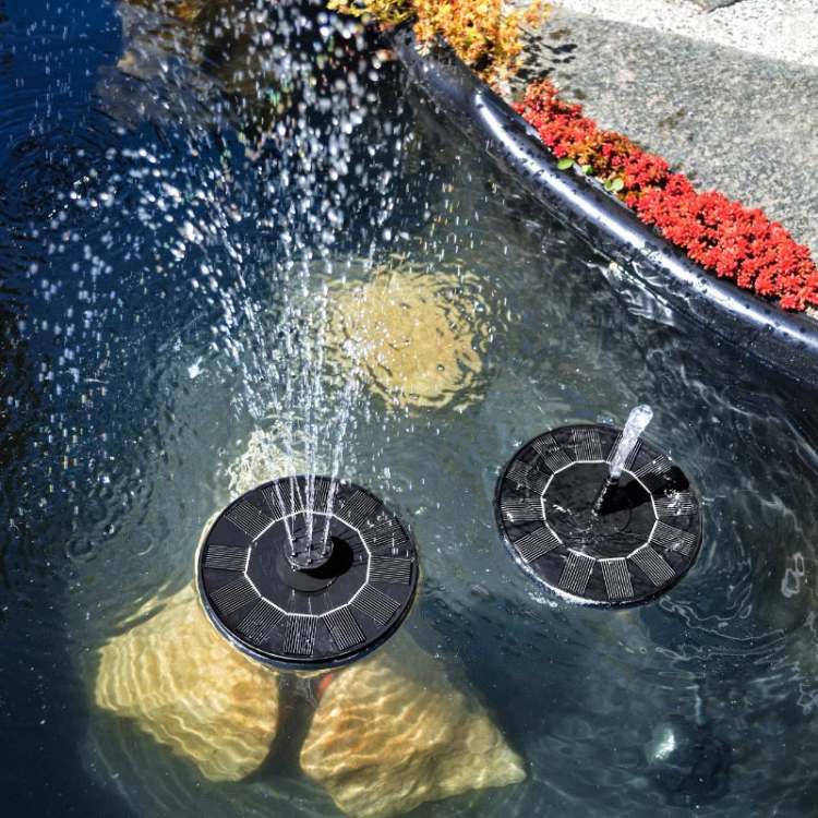 Fontana Solare Galleggiante per Stagni e Giardini