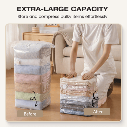 No-Pump Vacuum Storage Bags — Save 80% Space Instantly 3