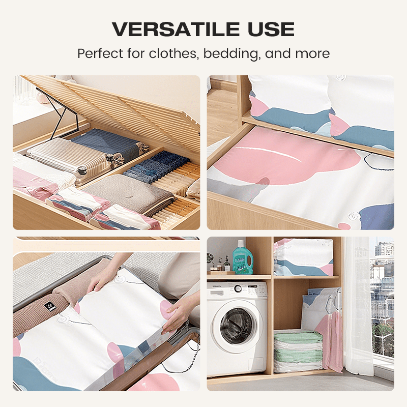 No-Pump Vacuum Storage Bags — Save Up to 80% Space 7
