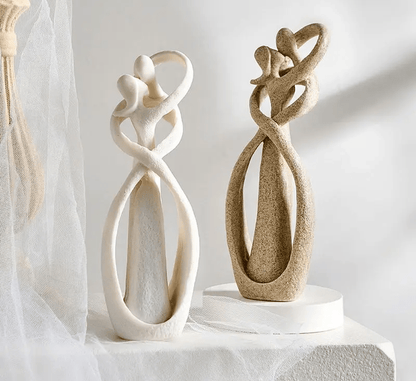 Statuetta Abstract Eterno Abbraccio Decorativa Amore