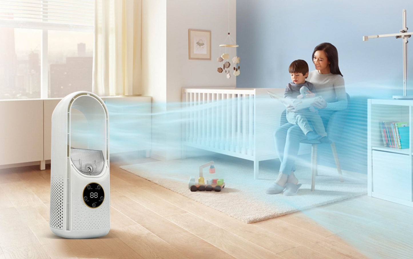 Silent Portable Air Conditioner No Exhaust — USB 6 Speed Mini Cooler 13