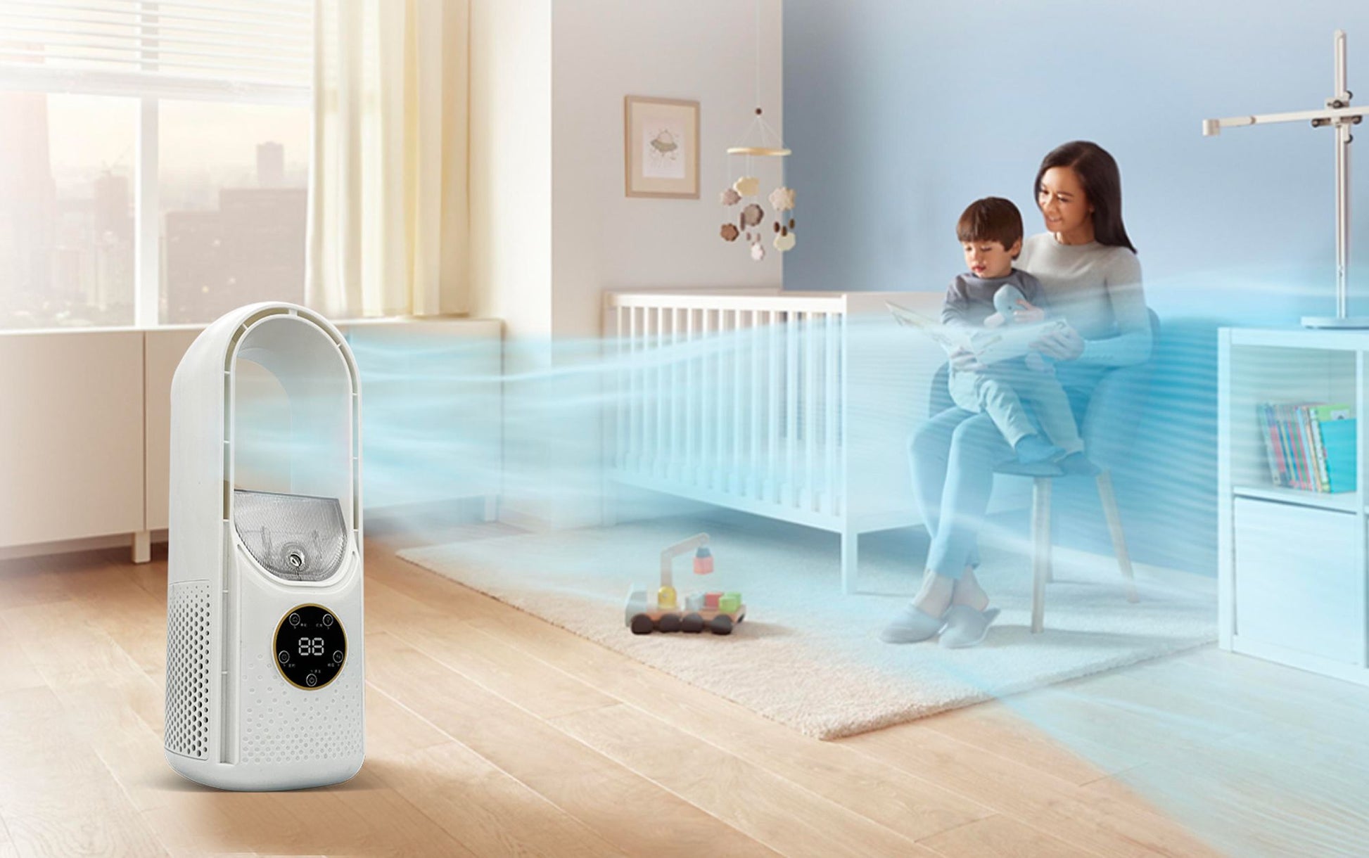 Silent Portable Air Conditioner No Exhaust — USB 6 Speed Mini Cooler 13