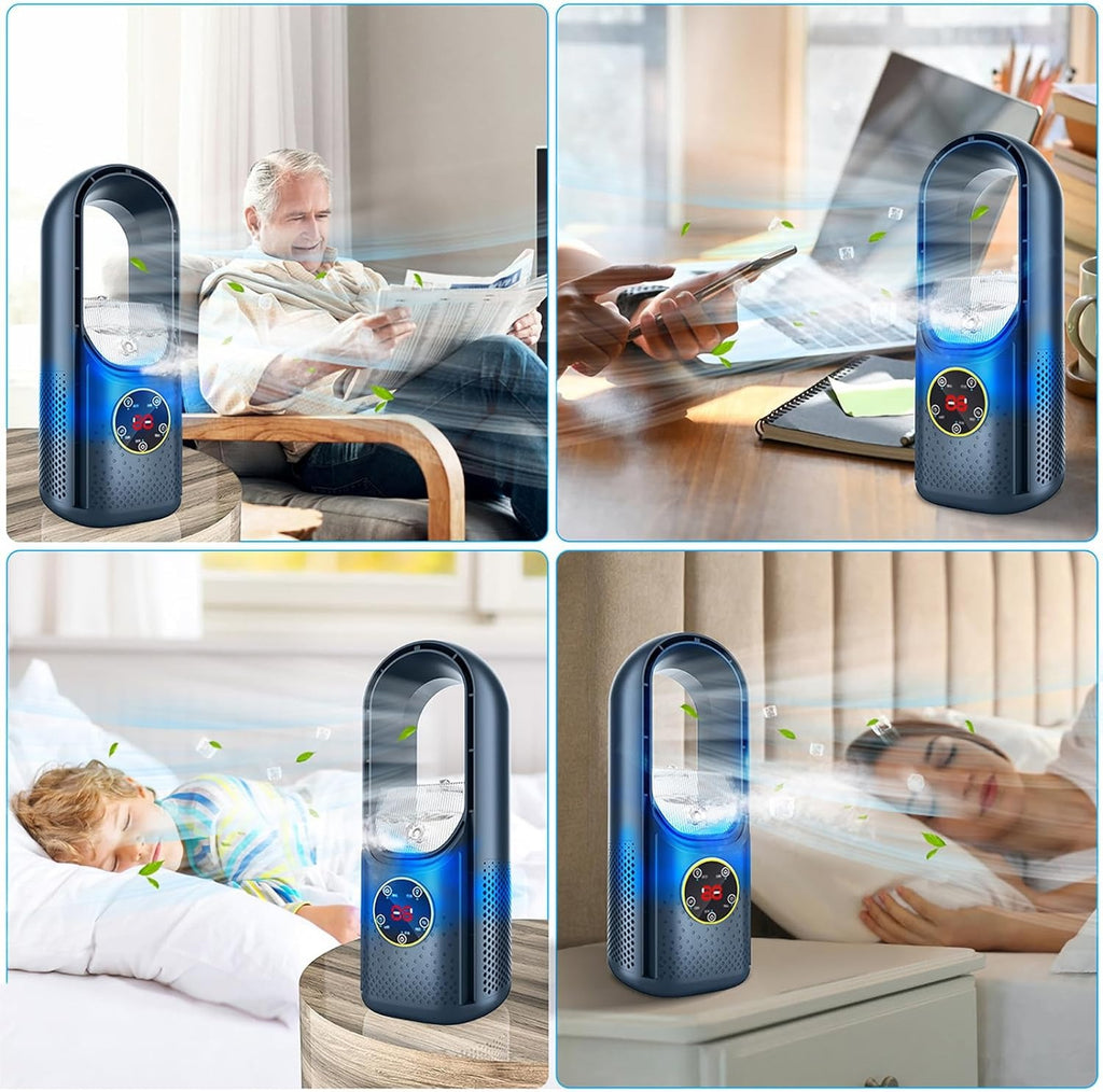 Silent Portable Air Conditioner No Exhaust — USB 6 Speed Mini Cooler 7