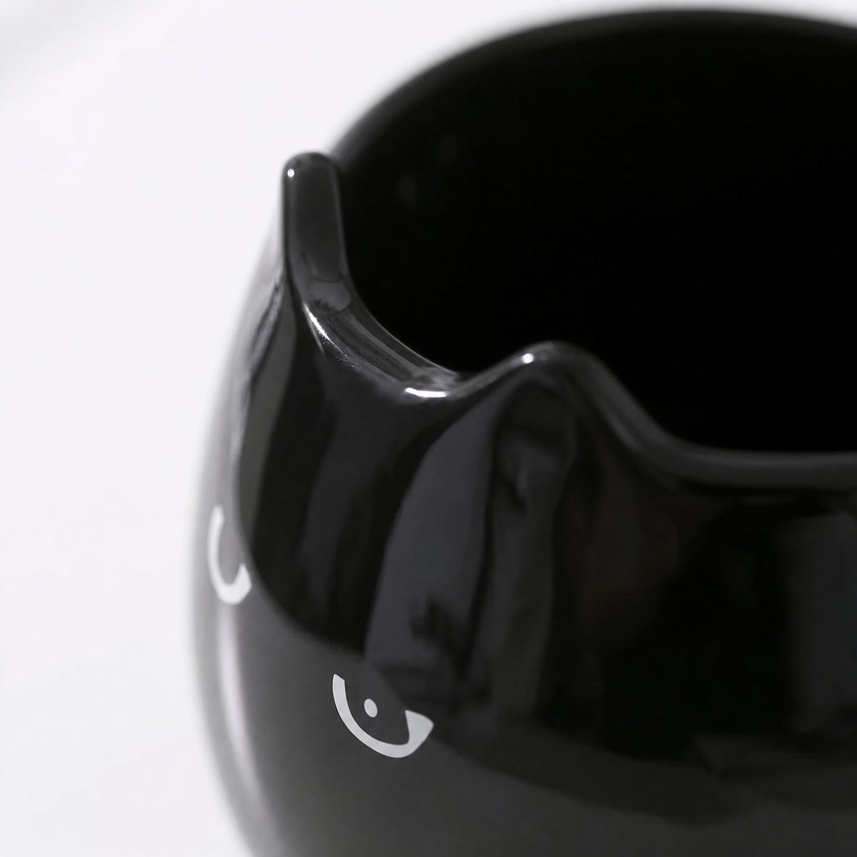 Black Cat Ceramic Mug — 380 ml with Sculpted Cat Ears 7