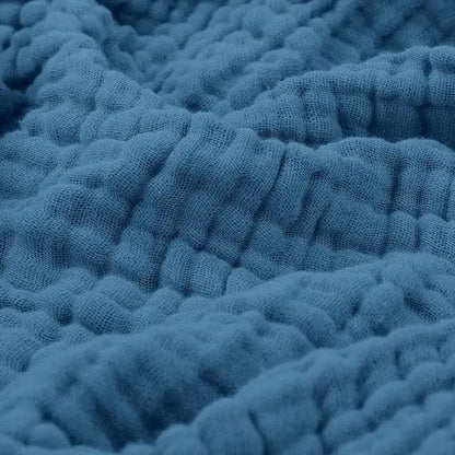 Muslin Cotton Throw Blanket — Soft Lightweight Breathable Plaid 6