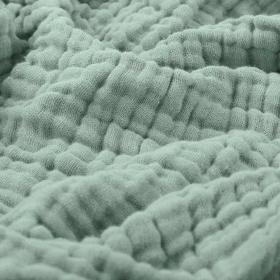 Muslin Cotton Throw Blanket — Soft Lightweight Breathable Plaid 2
