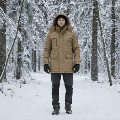 FrostGuard Padded Winter Parka — Windproof Hood Fleece Lining 1
