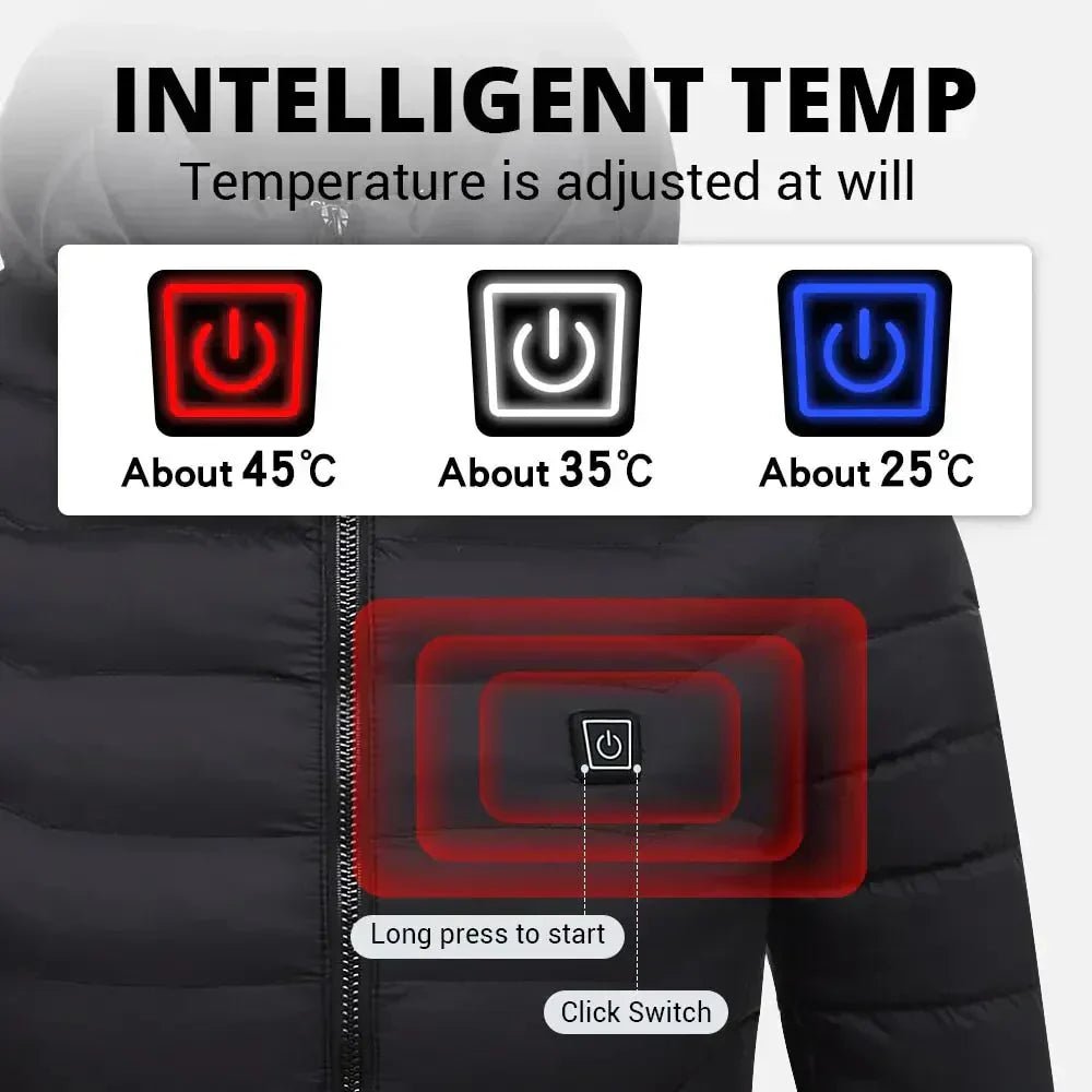 Frostiq Heated Winter Jacket Unisex — Rechargeable Electric 6