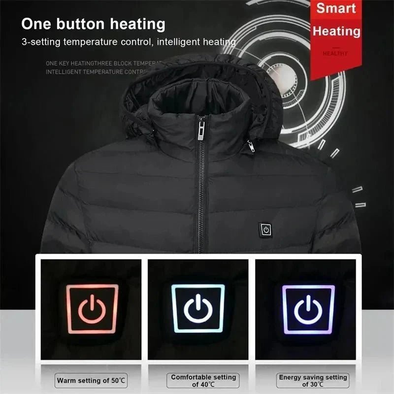 Frostiq Heated Winter Jacket Unisex — Rechargeable Electric 5