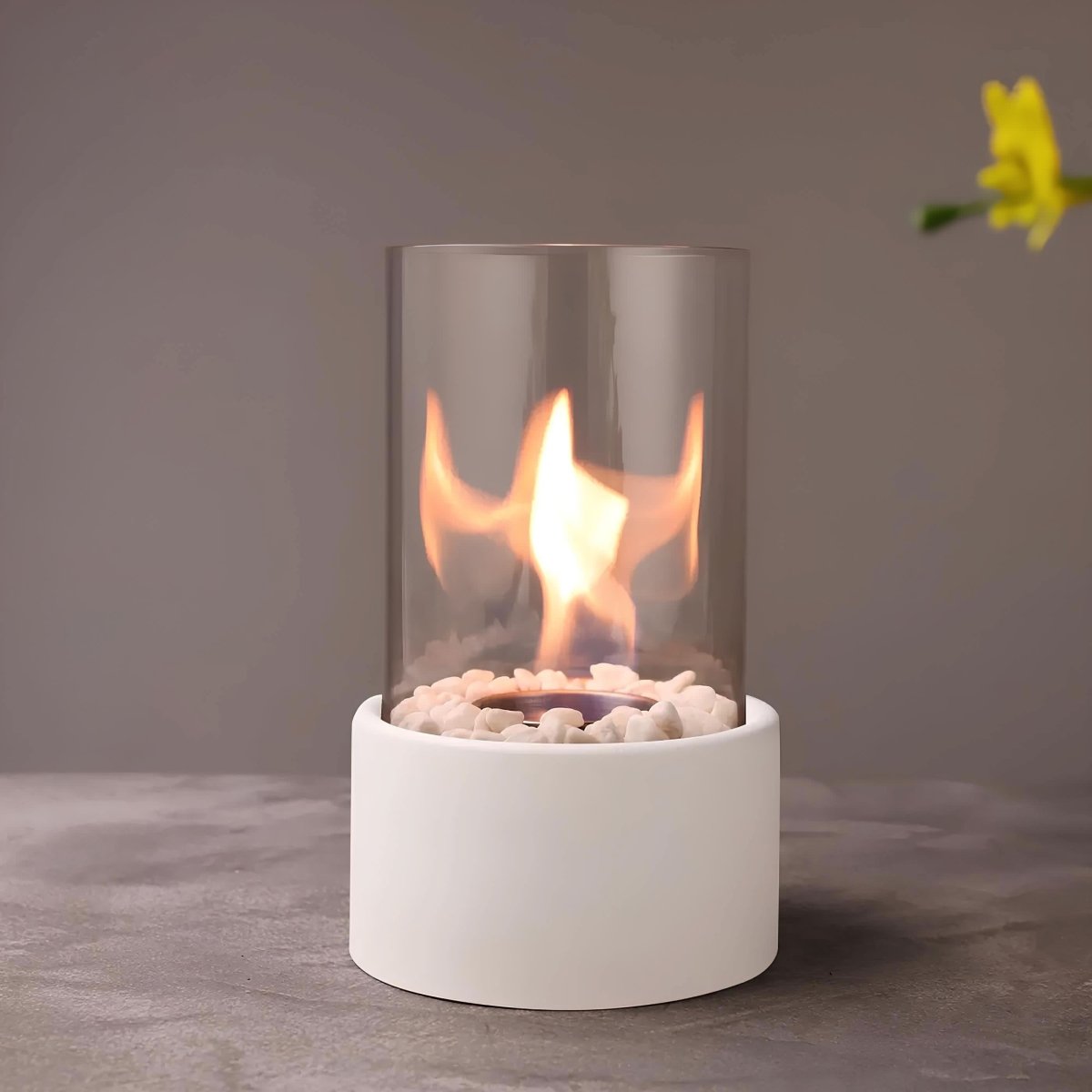 Flareon Oil Flame Lamp — Elegant Glass & Metal Indoor Outdoor 9