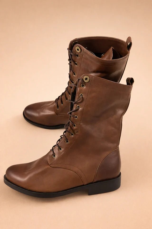 Women's Retro Lace-Up Ankle Boots — Adjustable Comfort Fit 1