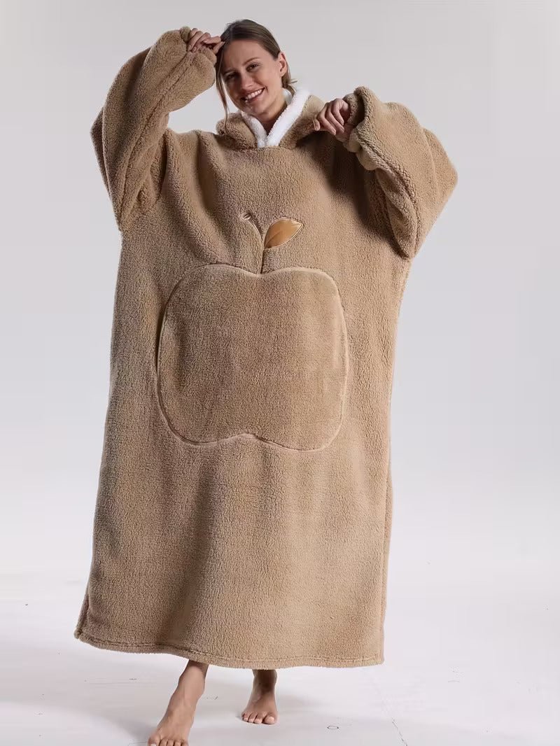 Hoodie Blanket with Sleeves — Oversized Wearable Blanket Unisex 11