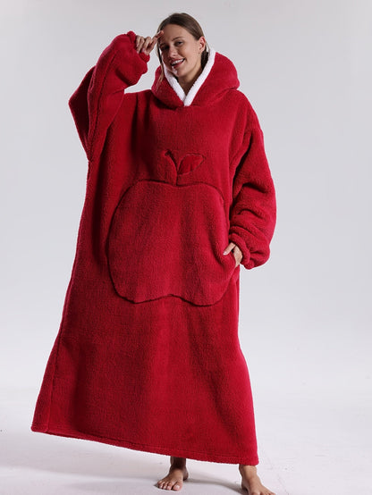 Hoodie Blanket with Sleeves — Oversized Wearable Blanket Unisex 13