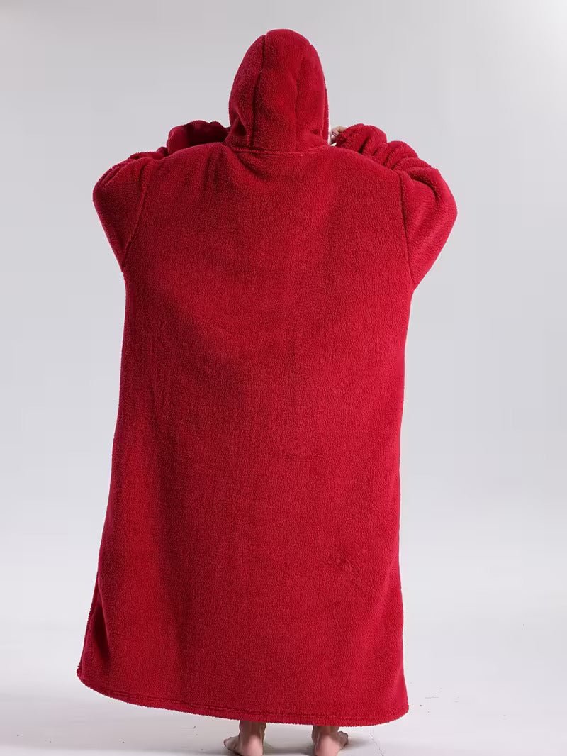 Hoodie Blanket with Sleeves — Oversized Wearable Blanket Unisex 14