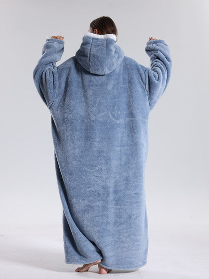 Hoodie Blanket with Sleeves — Oversized Wearable Blanket Unisex 4