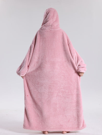Hoodie Blanket with Sleeves — Oversized Wearable Blanket Unisex 6