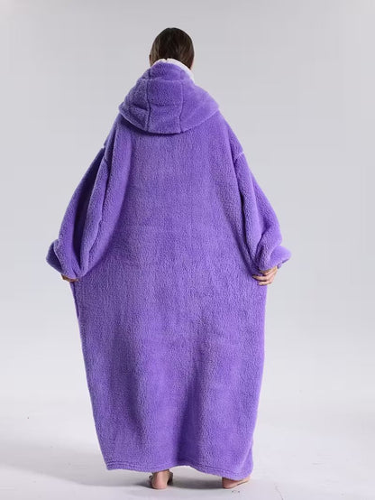 Hoodie Blanket with Sleeves — Oversized Wearable Blanket Unisex 8