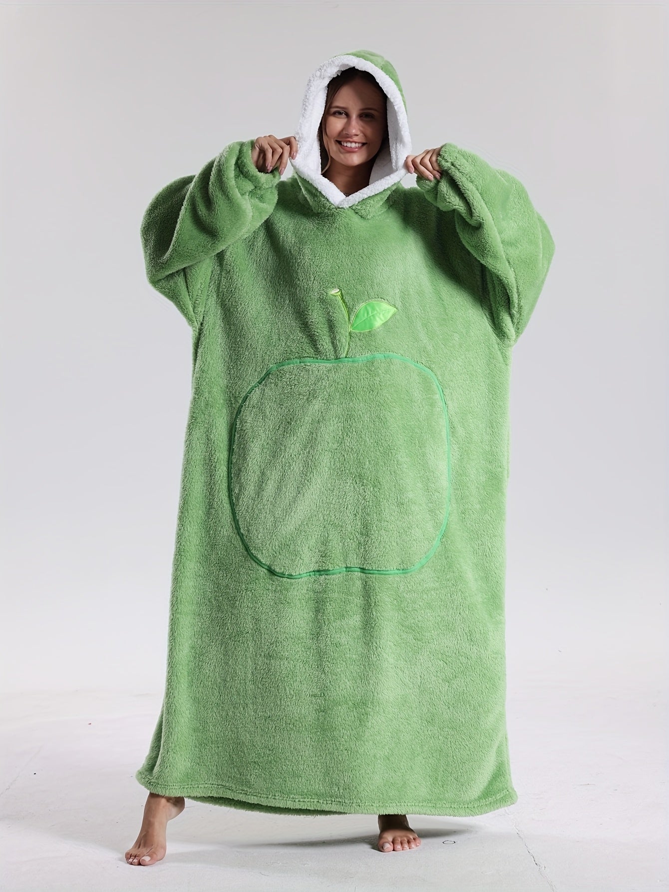 Hoodie Blanket with Sleeves — Oversized Wearable Blanket Unisex 9