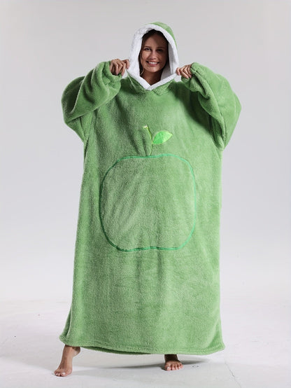 Hoodie Blanket with Sleeves — Oversized Wearable Blanket Unisex 9
