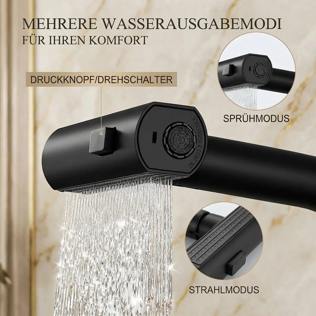 FlexiHahn Pull-Out Kitchen Faucet with LED Temperature Display 5