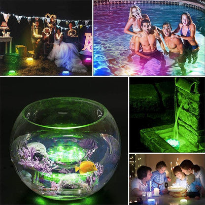 GlowRipple Waterproof LED Underwater Lamp with Remote — IP68 3