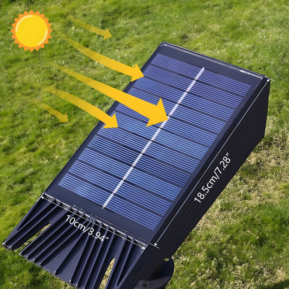 Solar LED Garden Spotlight IP65 — RGB Multi-Zoom Outdoor Light 9