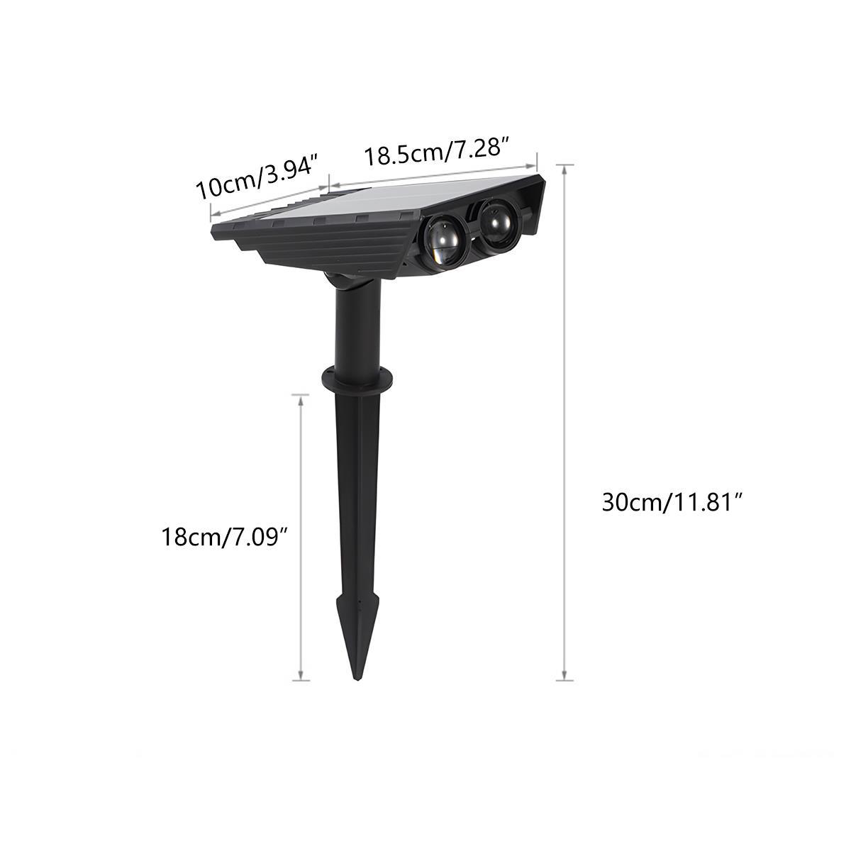 Solar LED Garden Spotlight IP65 — RGB Multi-Zoom Outdoor Light 11