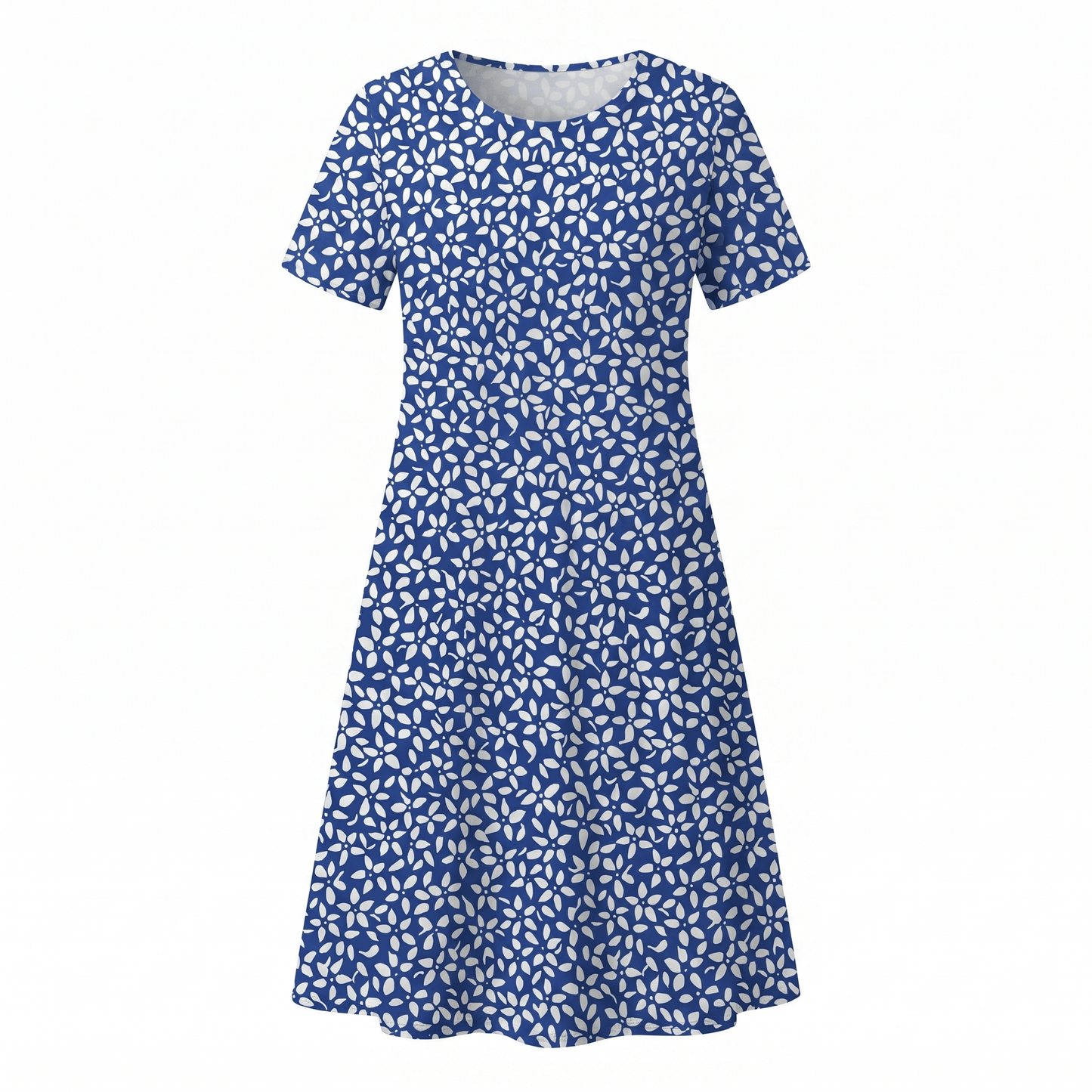 Abito Midi Donna Casual a Stampa Floreale Linea A