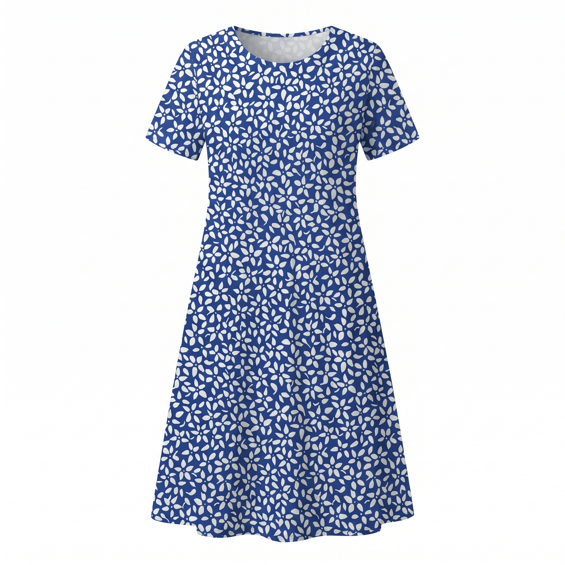 Abito Midi Donna Casual a Stampa Floreale Linea A