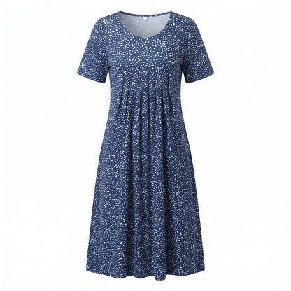 Abito Midi Donna Casual a Stampa Floreale Linea A