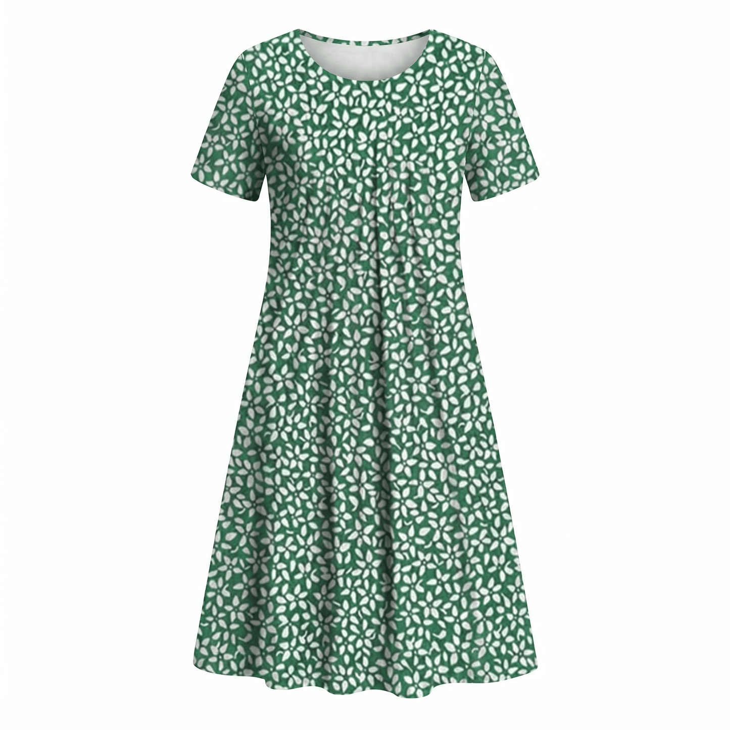Abito Midi Donna Casual a Stampa Floreale Linea A