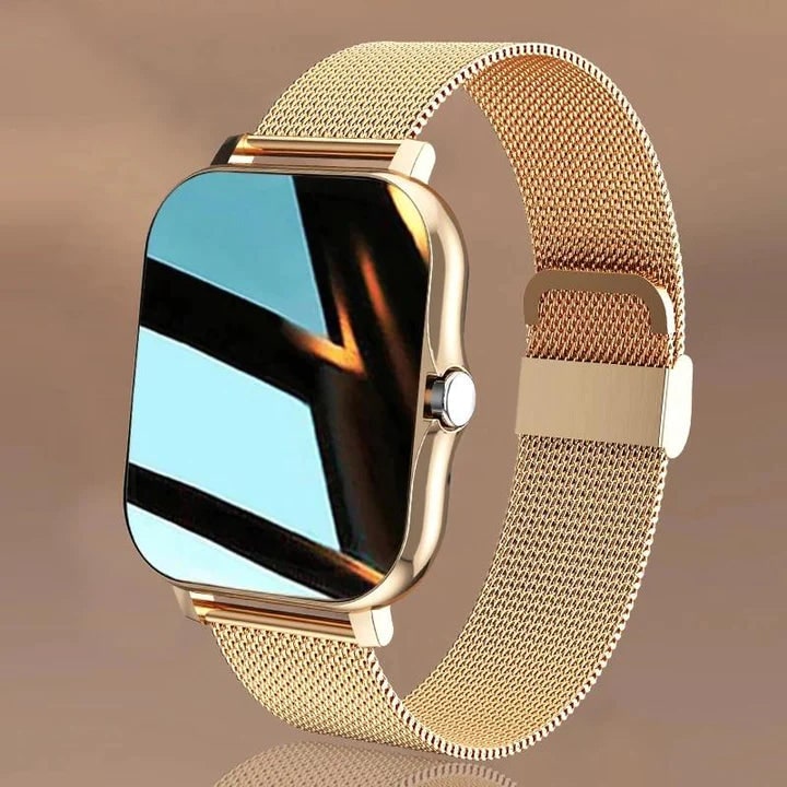 Women's Smartwatch with GPS Touch Screen & Mesh Metal Band 10