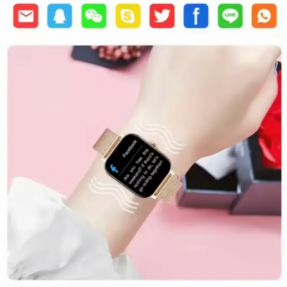 Women's Smartwatch with GPS Touch Screen & Mesh Metal Band 3