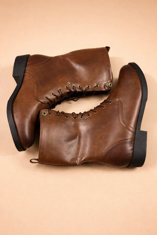 Women's Retro Lace-Up Ankle Boots — Adjustable Comfort Fit 2
