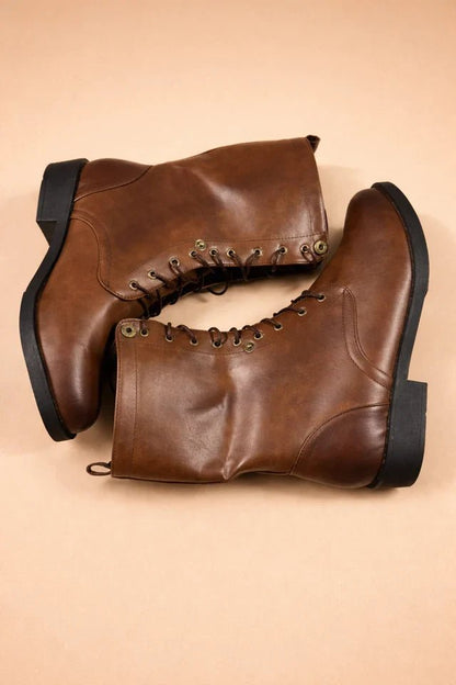 Women's Retro Lace-Up Ankle Boots — Adjustable Comfort Fit 2